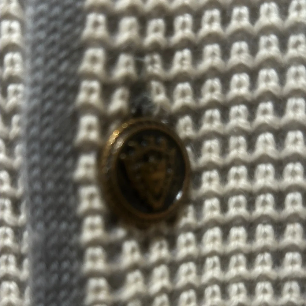 Gray Button-Up Men's or women’s sweater vintage - Picture 3 of 5